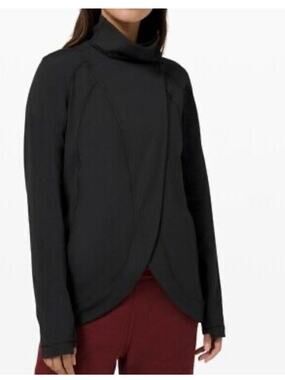 Lululemon Black Rulu Rally Wrap Jacket Size 2